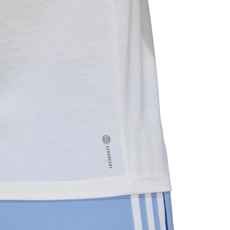 Adidas Womens Train Essentials Crewneck Tee Layered Style Playful Vibes