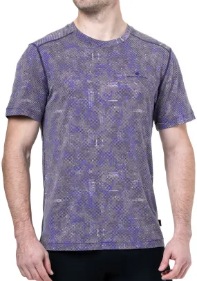 Seasonal Comfort Style Ronhill Tech Golden Hour Short Sleeve Mens Running Top - Blue