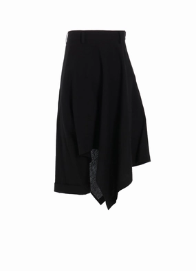 Roomy Shape MUSLIN ASYMMETRY PANTS