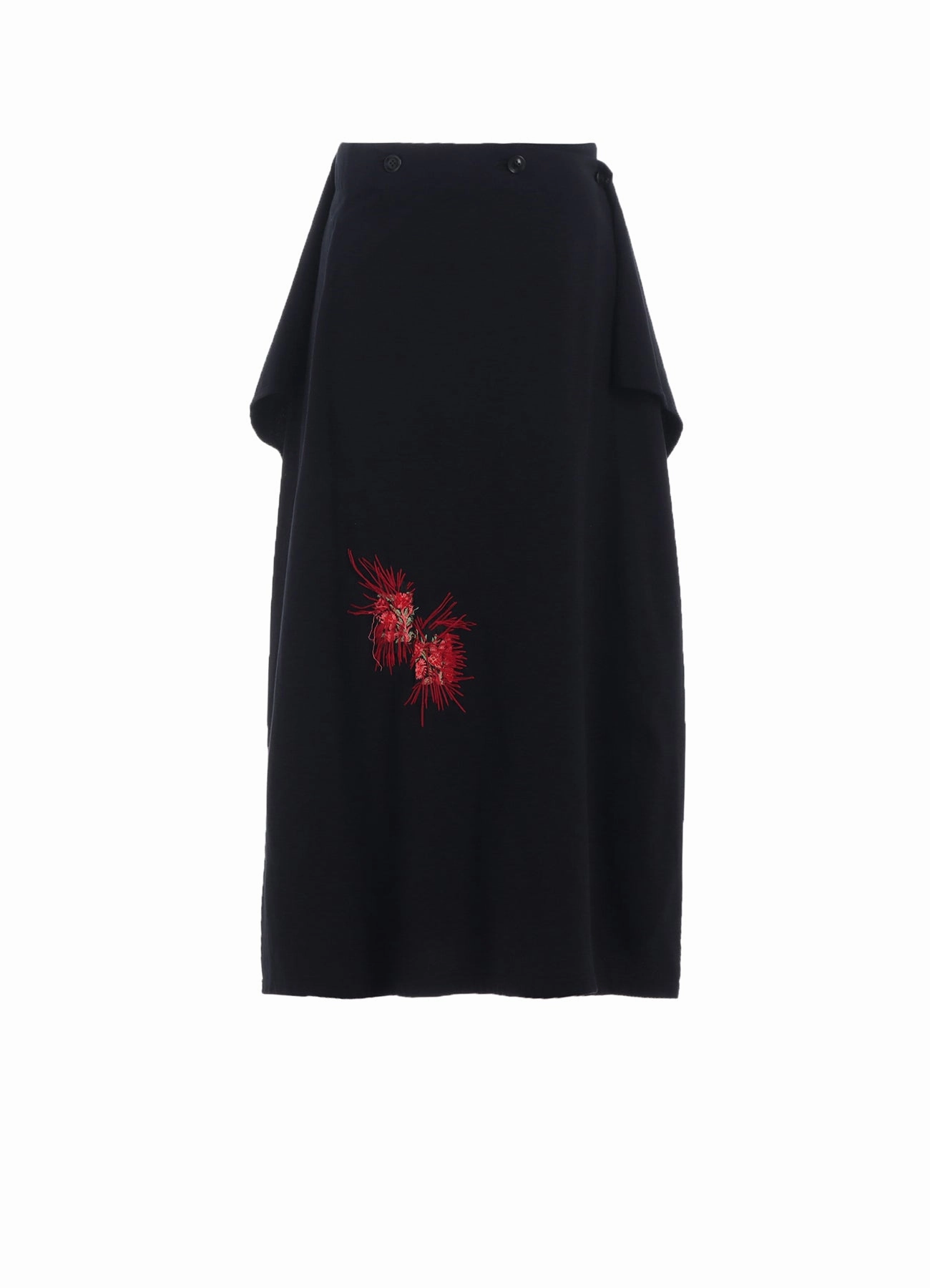 CLASSIC JERSEY TYROLEAN EMBROIDERY WRAP SKIRT Layered Wear Athletic Flex Wear