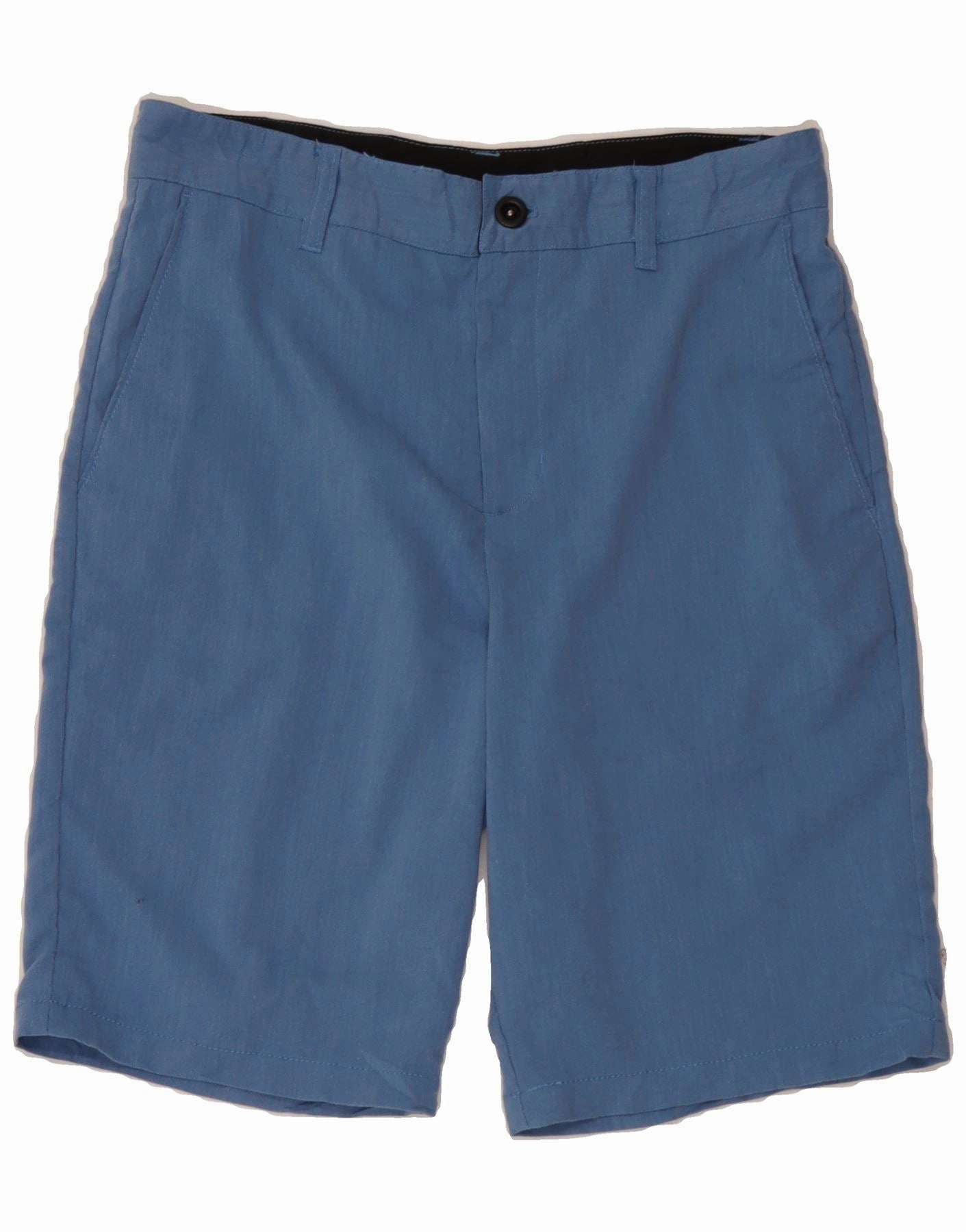 FADED GLORY Mens Chino Shorts W30 Medium Blue Polyester maternity option Flex Motion
