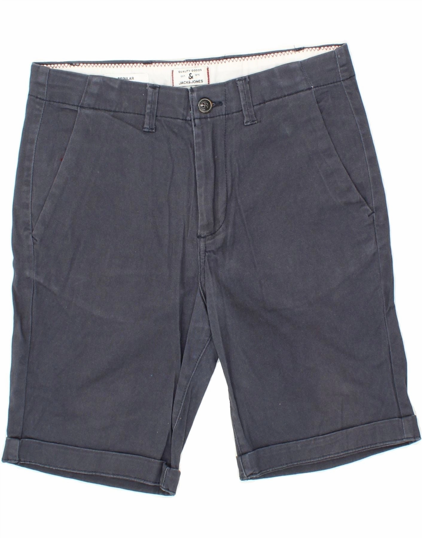 Relaxed Vibe Cycling shorts JACK & JONES Mens Regular Chino Shorts W30 Medium Navy Blue Cotton