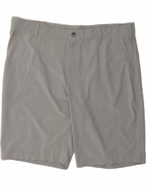 ADIDAS Mens Chino Shorts W42 2XL Grey Polyester Modern Cut