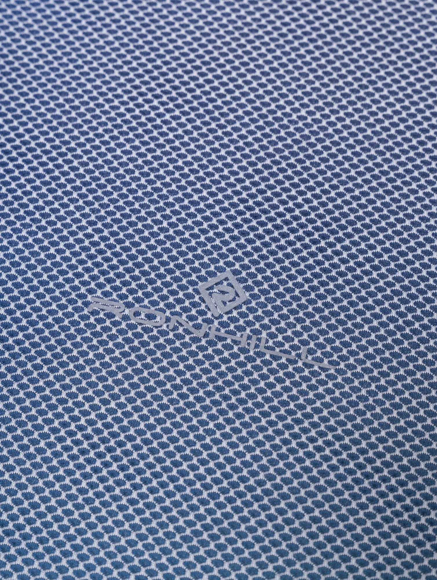 Garment Dyed Finish Soft and Cozy Ronhill Tech Golden Hour Short Sleeve Mens Running Top - Blue