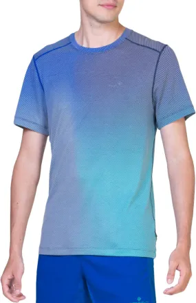 Top Rated Ronhill Tech Golden Hour Short Sleeve Mens Running Top - Blue