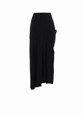 RAYON/CAMBRIC LEFT CLOTH SKIRT Slim Fit Wear
