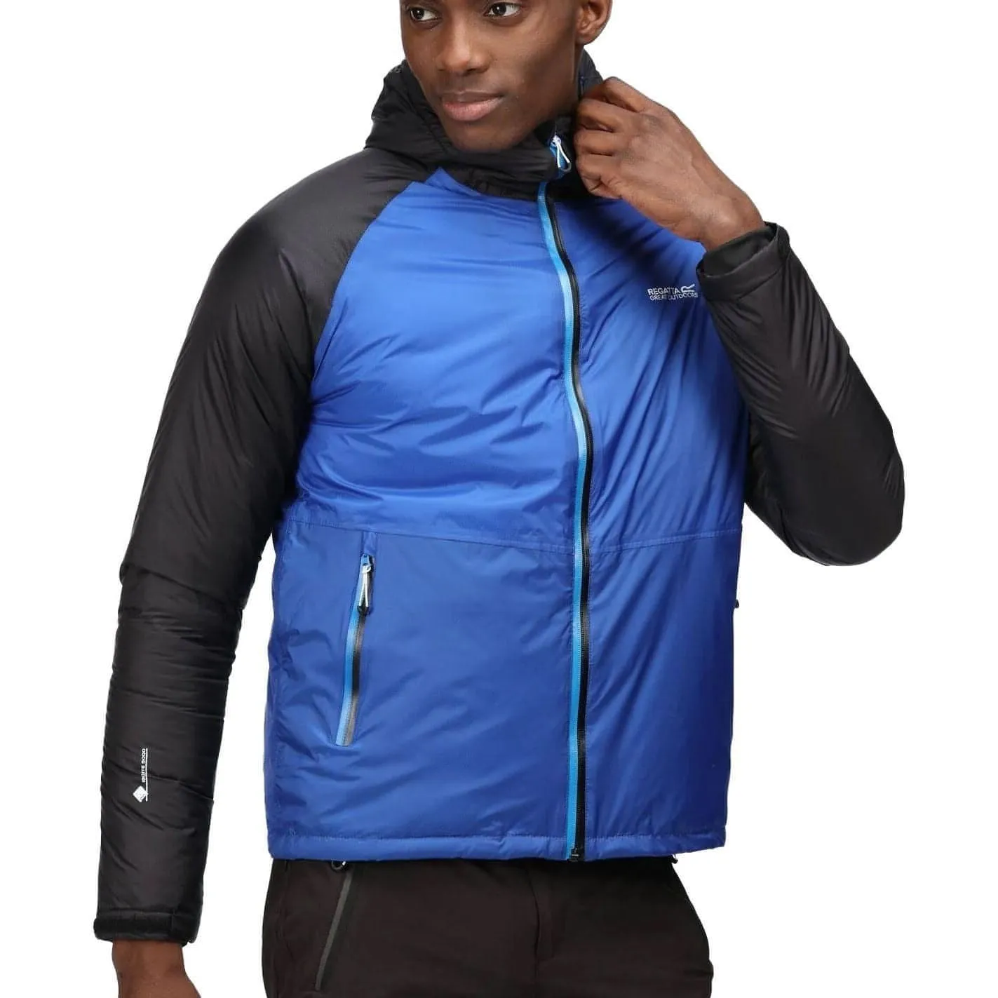 YKK Zipper Hardware Regatta Radnor Insulated Mens Waterproof Jacket - Blue