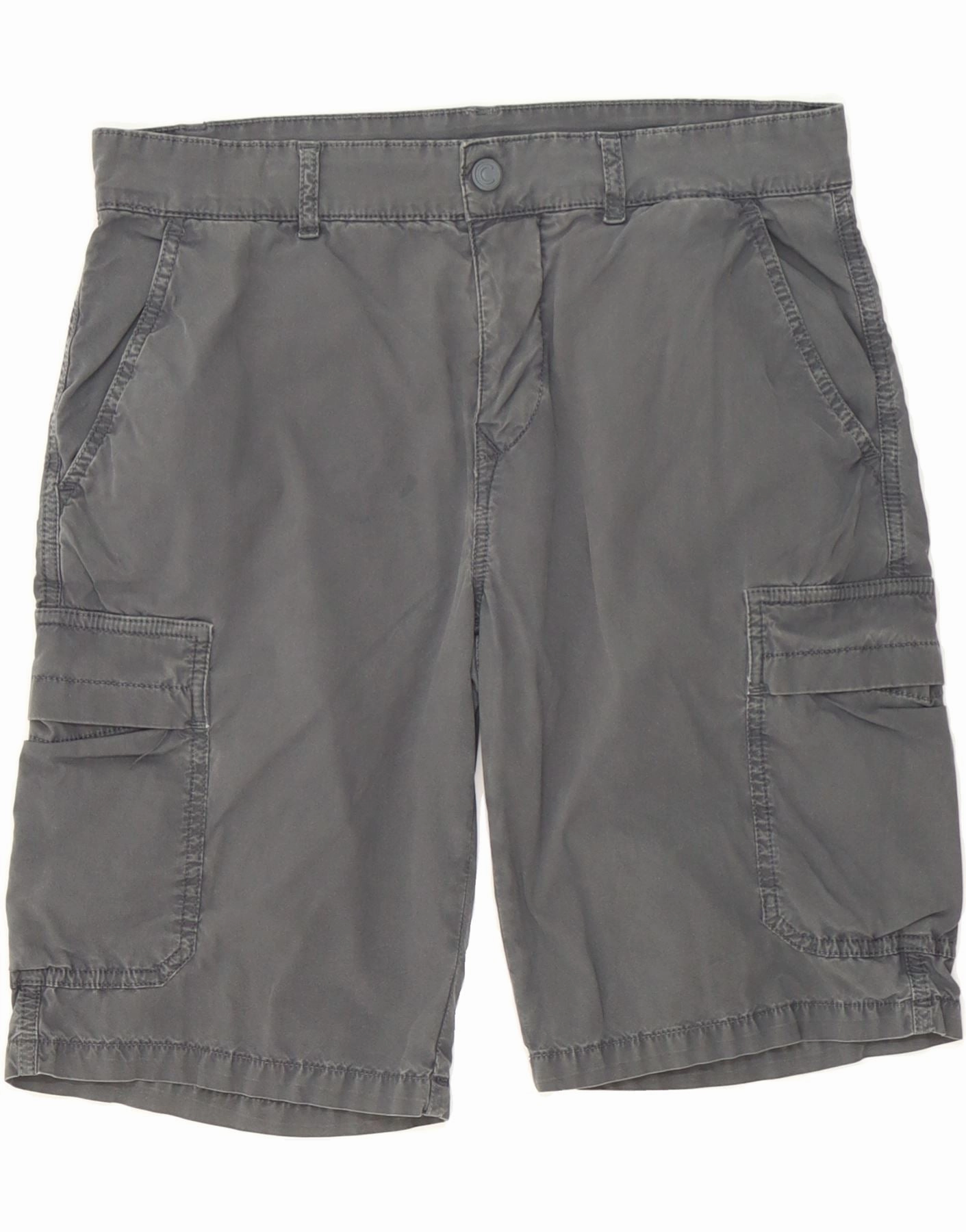 COLMAR Mens Cargo Shorts IT 48 Medium W32  Grey Cotton Classic Comfort wrinkle - resistant