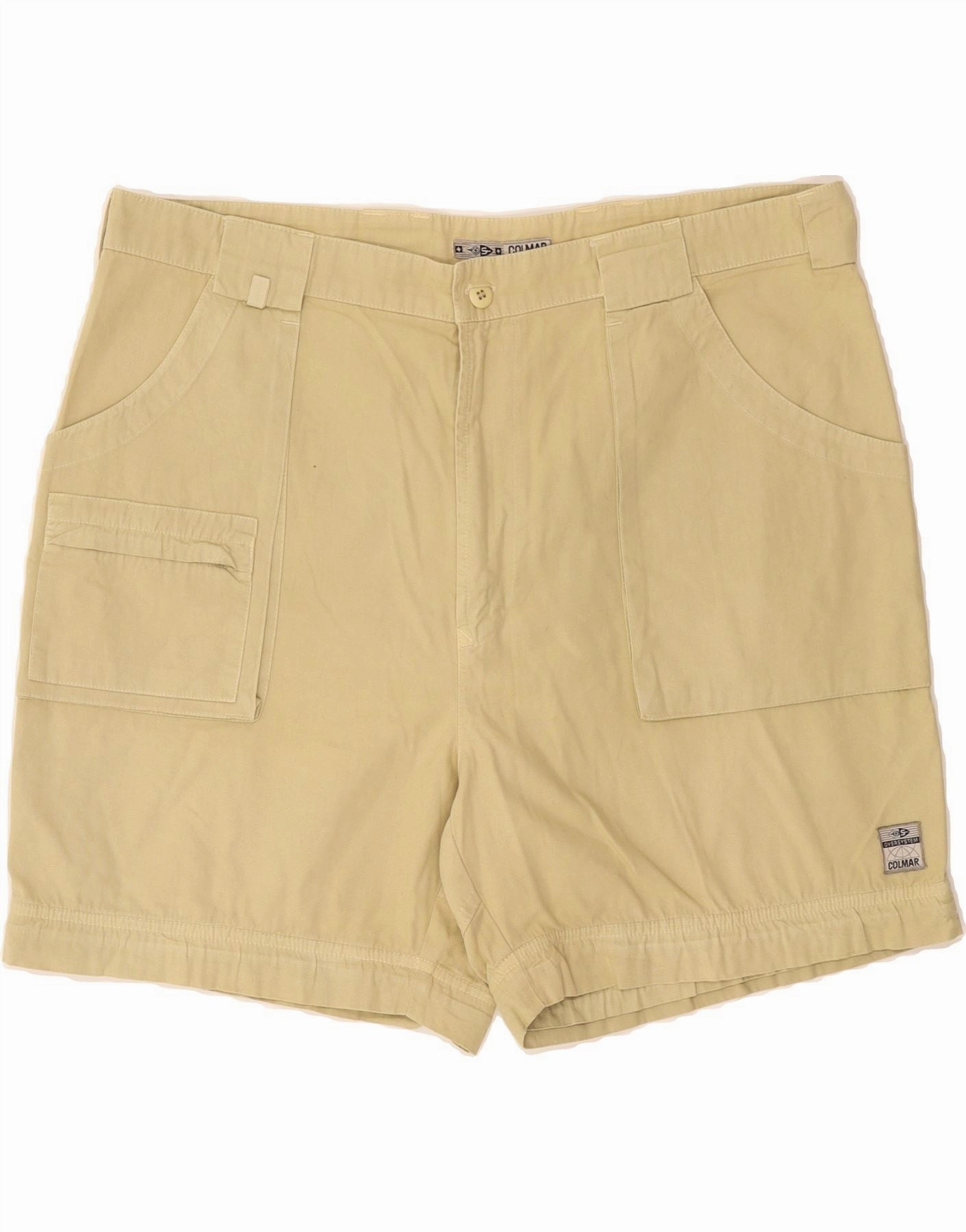 Cross Ventilation Channels Multi Pocket System COLMAR Mens Cargo Shorts IT 52 XL W38  Beige Cotton