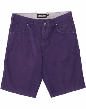 shorts set Minimal Fit COLMAR Mens Casual Shorts IT 48 Medium W37 Purple Cotton