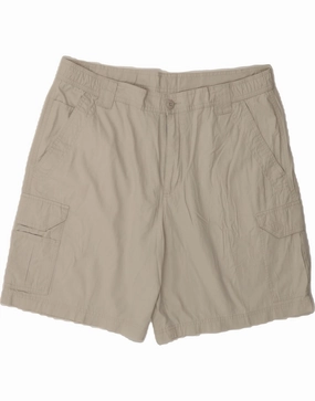 Outdoor Wear QuickAccessPockets COLUMBIA Mens Cargo Shorts Large W36 White Cotton