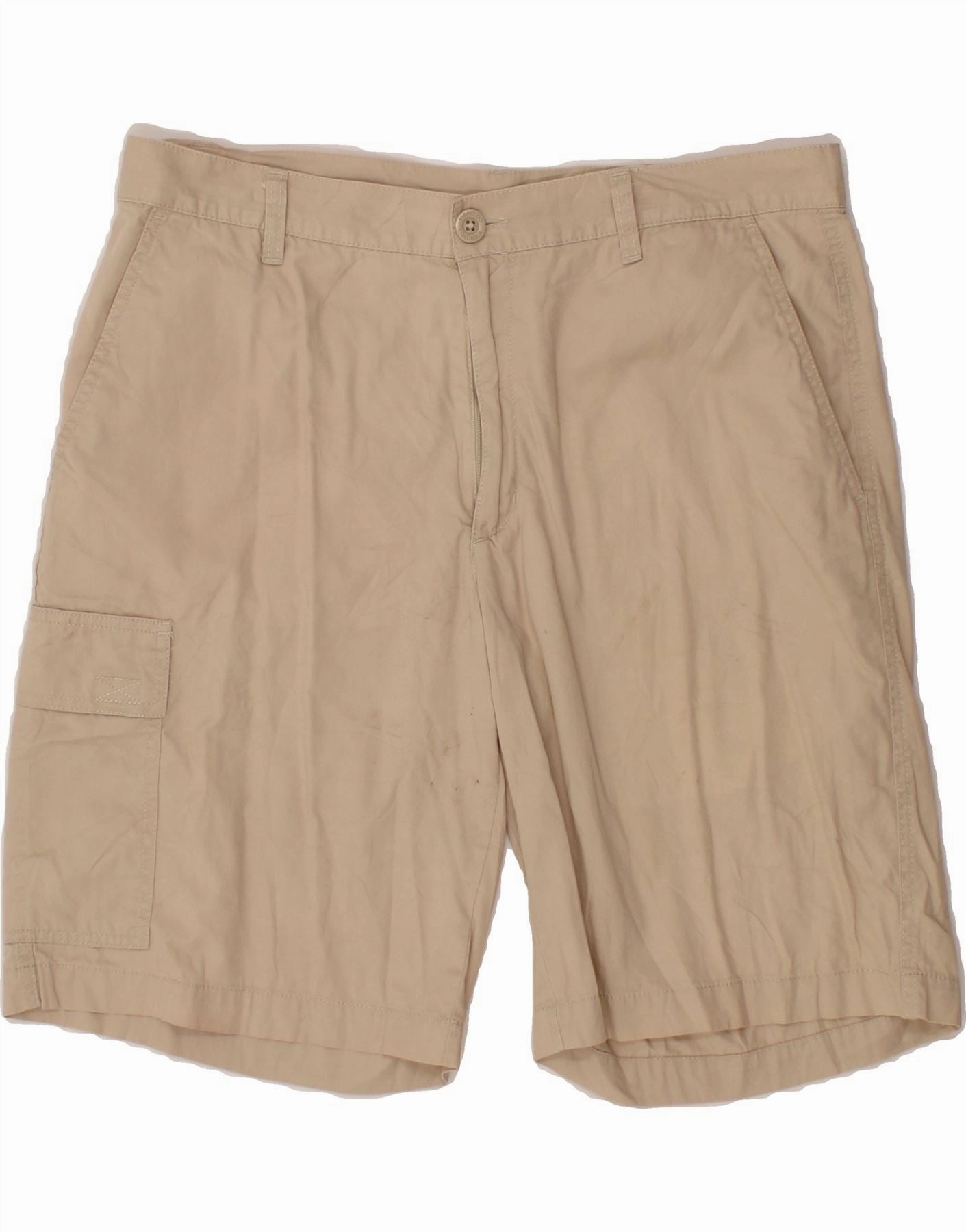 handmade touch COLUMBIA Mens Cargo Shorts W36 Large Beige Cotton