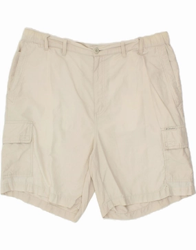 Geometric Pattern Odor-resistant COLUMBIA Mens Cargo Shorts W38 XL Grey Cotton