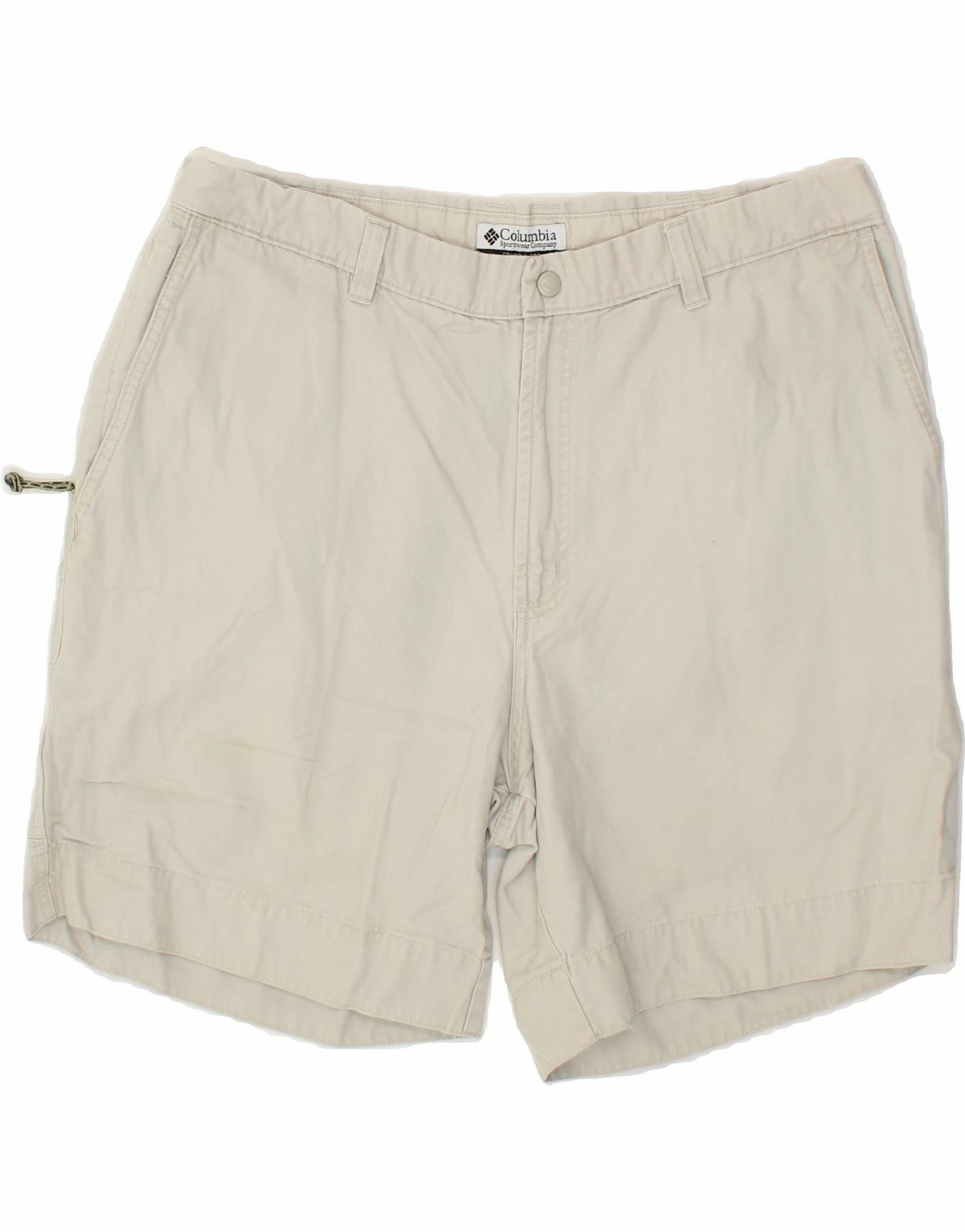 Sneakers Beach Bound COLUMBIA Mens Cargo Shorts W38 XL Off White Cotton