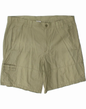 Colorfast Treatment COLUMBIA Mens Cargo Shorts W44 2XL Green Cotton