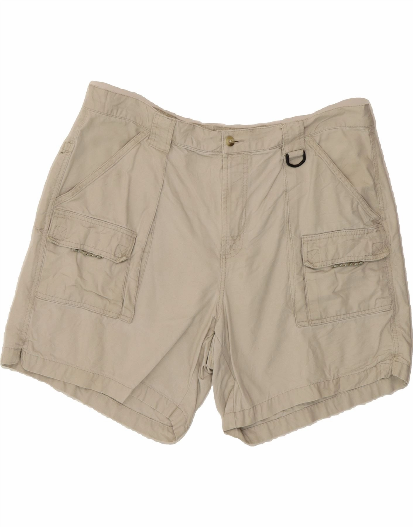Light Fit Smart Fit COLUMBIA Mens Cargo Shorts XL W40  Beige Cotton