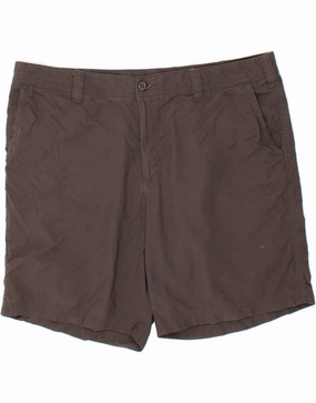 Quick Fit Comfort COLUMBIA Mens Chino Shorts W40 XL Grey Polyester