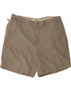 low waisted COLUMBIA Mens Chino Shorts W42 2XL Beige Cotton