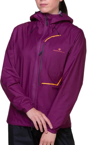 Ronhill Tech Fortify Waterproof Womens Running Jacket - Purple Dream Breathable wear