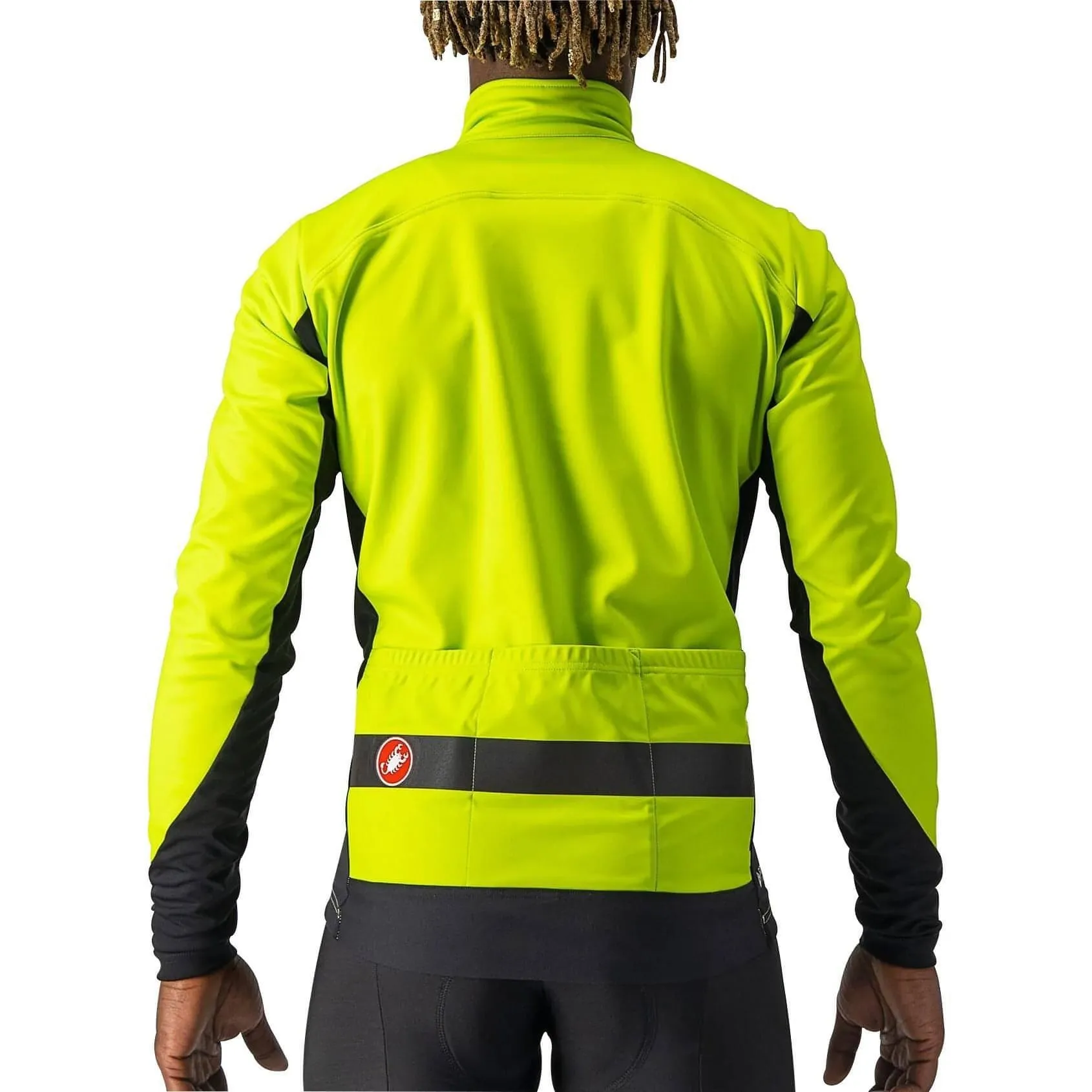 Free Motion Design Castelli Raddoppia 3 Mens Cycling Jacket - Yellow