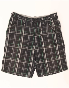 Flexible Design NIKE Mens Chino Shorts W32 Large  Grey Check Cotton