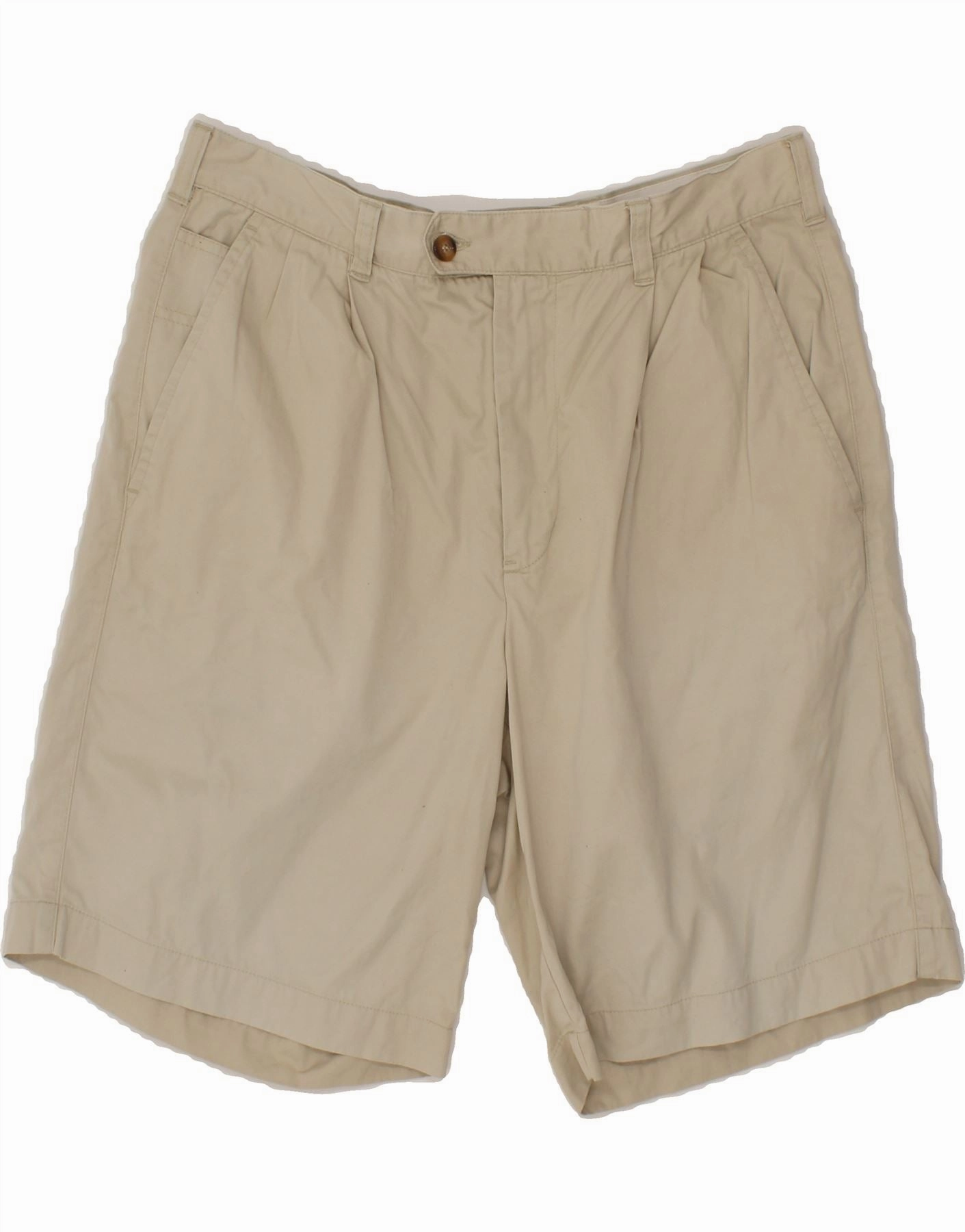 Anti Chafe Seamless BROOKSFIELD Mens Chino Shorts W50 4XL Beige Cotton