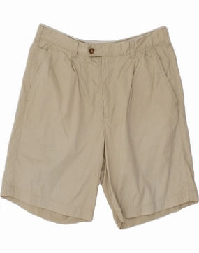 Anti Chafe Seamless BROOKSFIELD Mens Chino Shorts W50 4XL Beige Cotton
