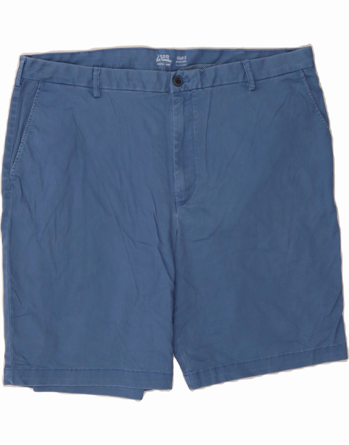 Value for Money Active Shorts IZOD Mens Salt Water Chino Shorts W42 2XL Blue Cotton