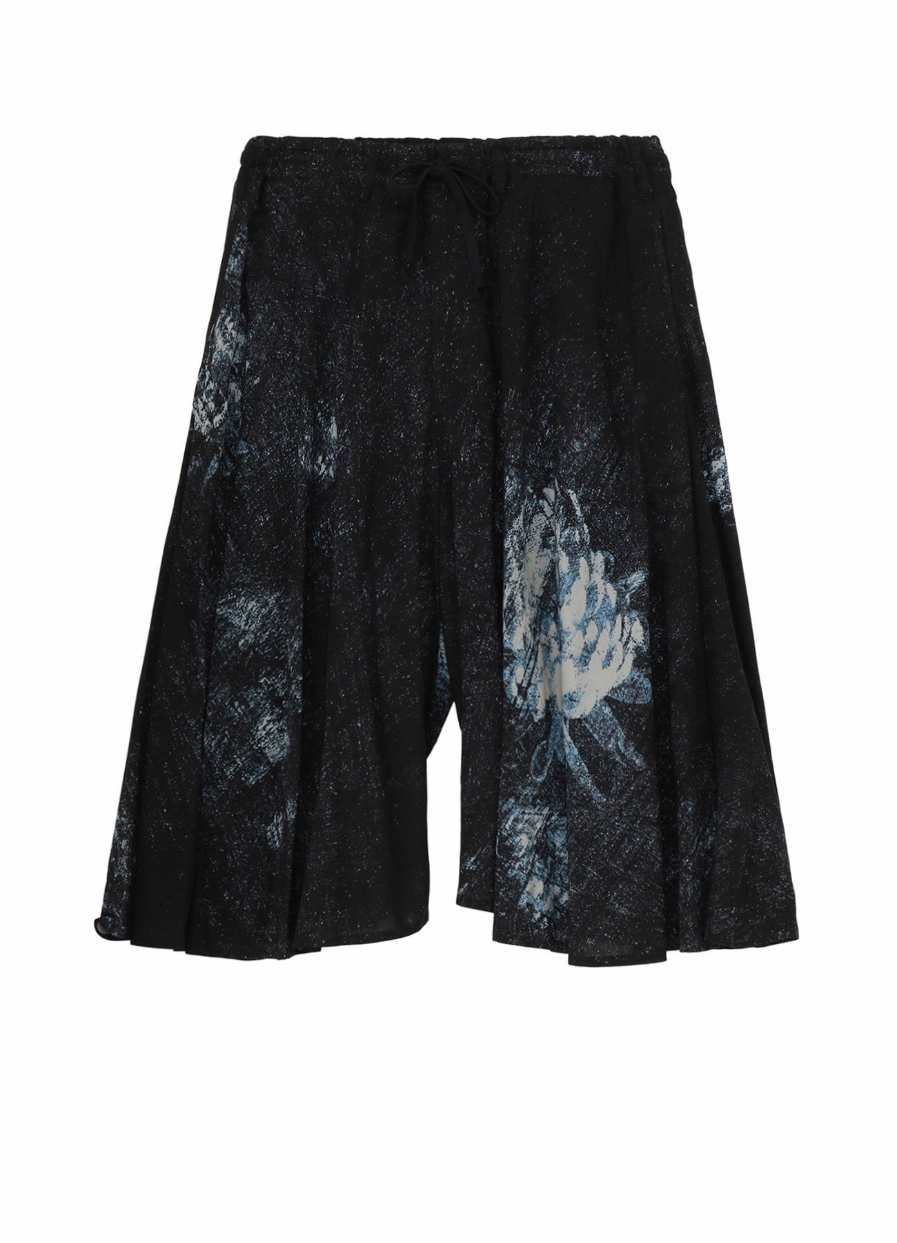 RAYON PRINT  FLORAL PATTERN CIRCLE PANTS Lightweight Flex