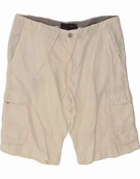 Compression Lining Daily Essential MARLBORO CLASSICS Mens Cargo Shorts EU 52 XL W36  Off White