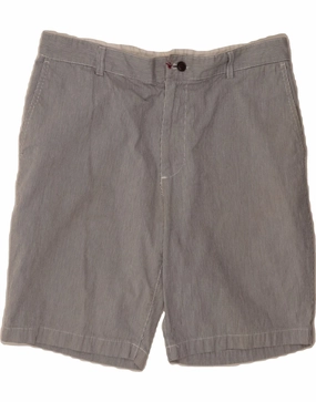 Breathable layers UV Protection DOCKERS Mens Cargo Shorts W36 Large Navy Blue Pinstripe Cotton