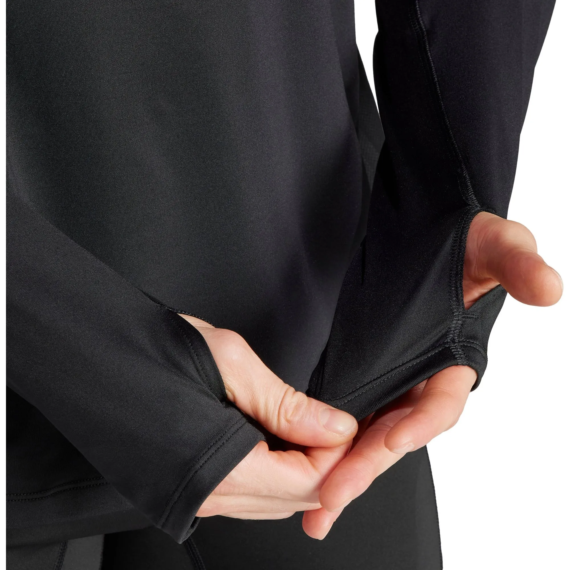 Spring Wear adidas Own The Run Half Zip Long Sleeve Mens Running Top - Black