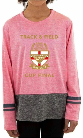 More Mile Marl ESAA Cup Final Long Sleeve Running Top - Pink Quality