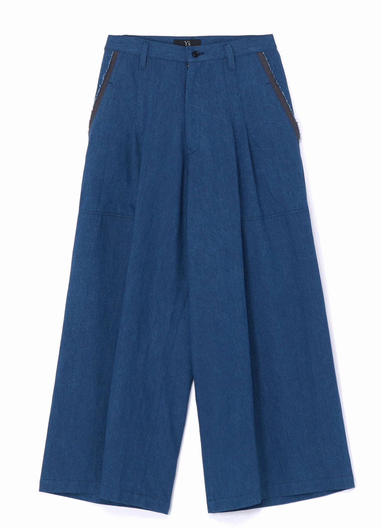 10oz DENIM DOUBLE PLEATED WIDE LEG PANTS Multi Pocket System