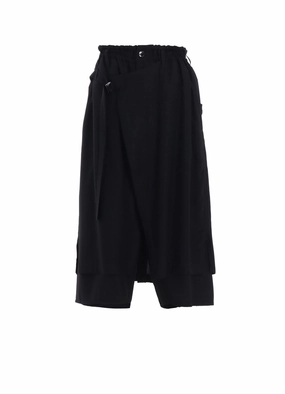 RAYON TWILL WRAP PANTS Sleek Cut Odor Control Treatment