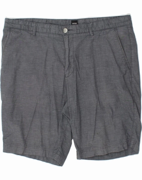 Comfortable Flex HUGO BOSS Mens Chino Shorts IT 54 2XL W38  Blue Cotton