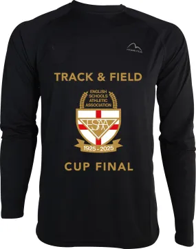 More Mile Vision ESAA Cup Final Long Sleeve Running Top - Black Non Fading Material Stylish and Cozy