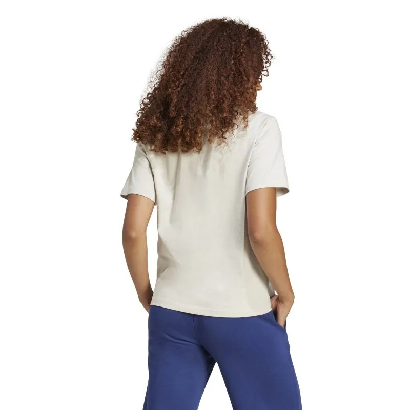 Heat Transfer Printing Sustainable Material Blend Adidas Womens Essentials Small Logo Cotton Tee