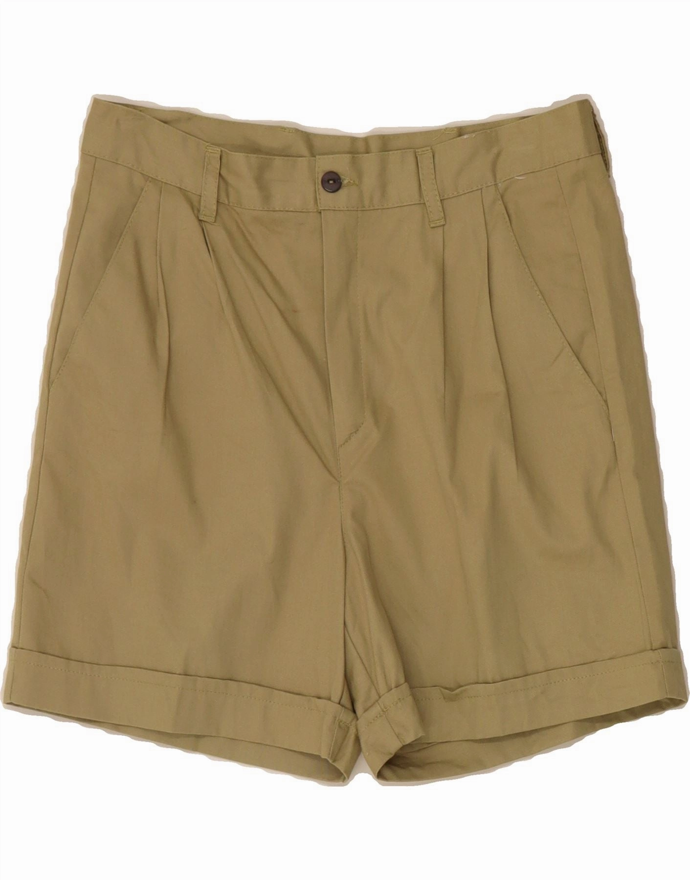VINTAGE Mens Pegged Chino Shorts IT 46 Small W30 Beige Dynamic Flex Zones