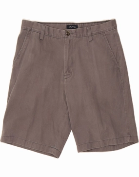 Cooling Effect Soft touch finish NAUTICA Mens Chino Shorts W32 Medium Grey Cotton