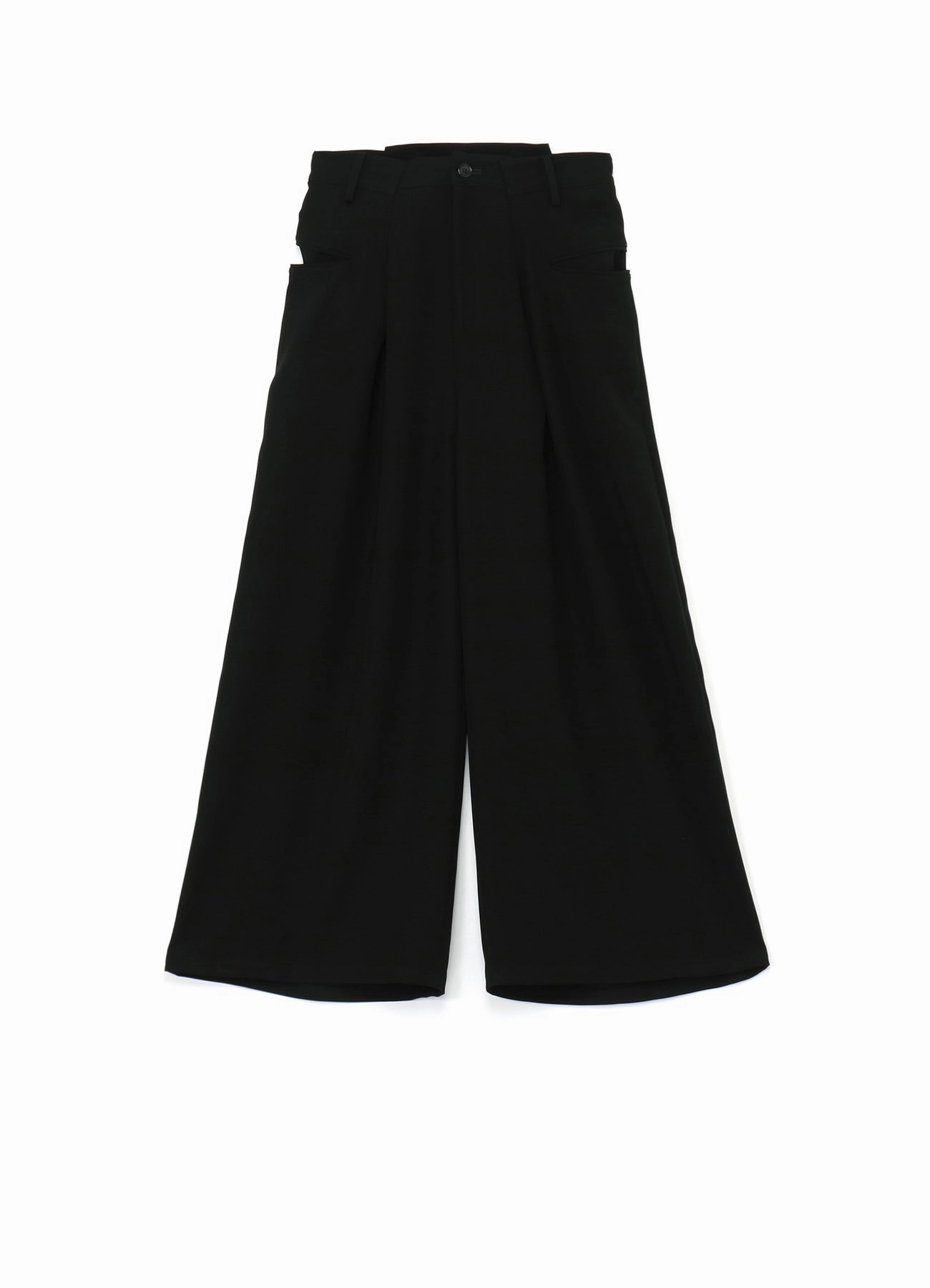 DOUBLE SATIN FLARE PANTS Durable Construction Simple Style