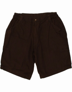 DECATHLON Mens Cargo Shorts 2XL W40 Brown Cotton Anti Static Treatment