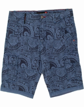 Quick Movement No Chafe MISTRAL Mens Abstract Pattern Cargo Shorts IT 46 Small W32  Blue Cotton