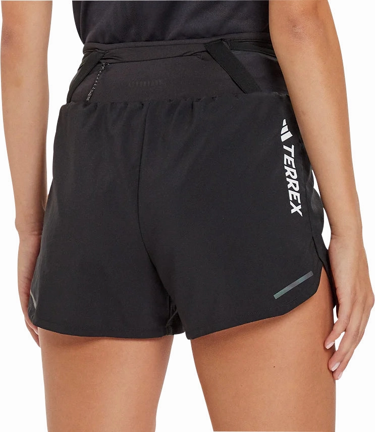 adidas Terrex Agravic 3 Inch Womens Running Shorts - Black Cotton Blend
