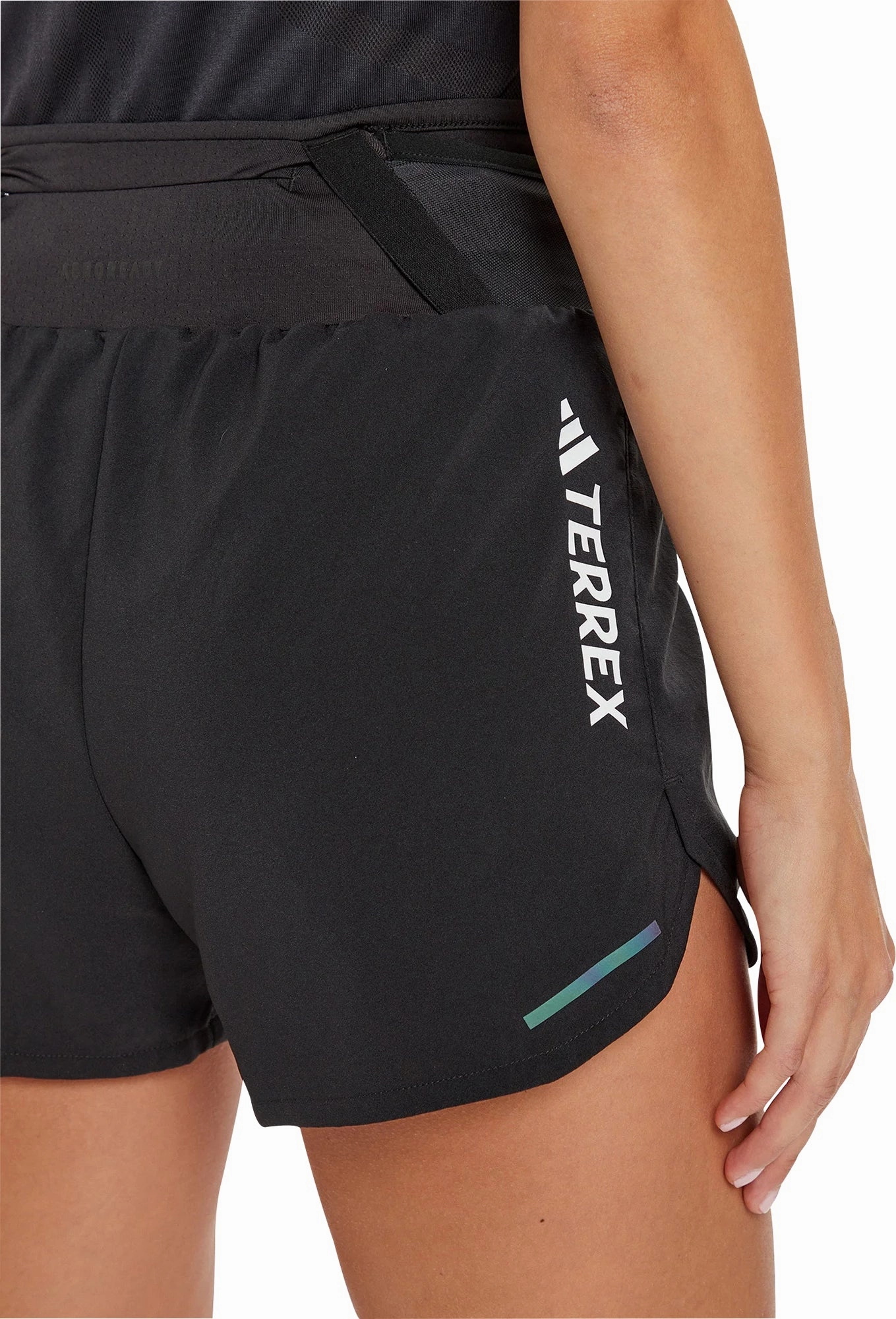 adidas Terrex Agravic 3 Inch Womens Running Shorts - Black Reflective details