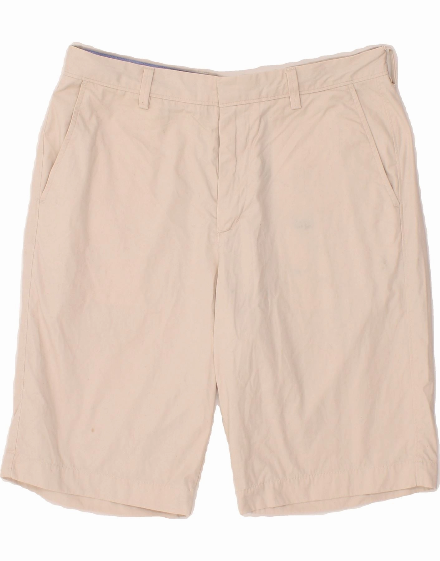 Teflon Coated Finish J. CREW Mens Chino Shorts W34 Large  Beige Cotton