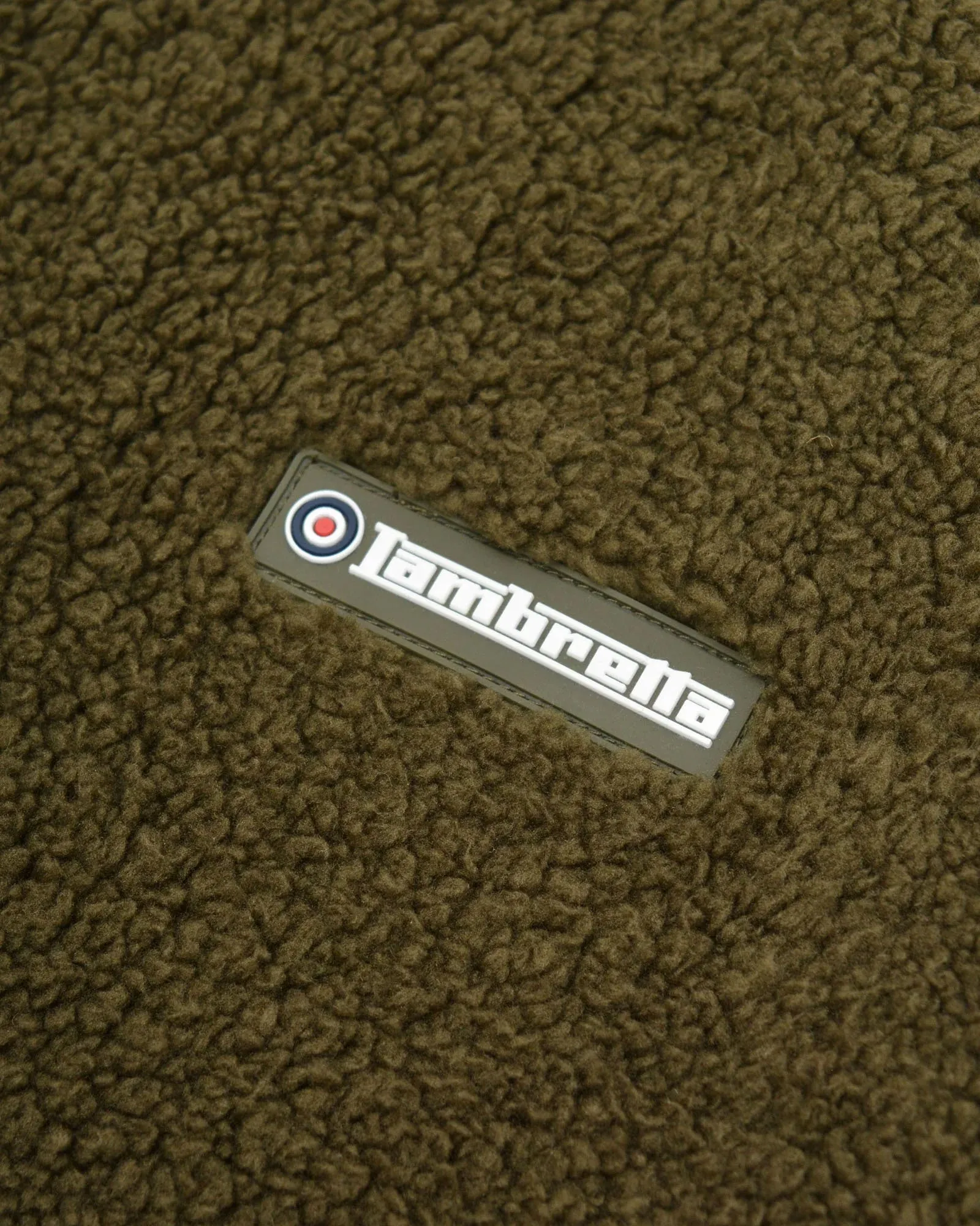 Lambretta Sherpa Mens Fleece Jacket - Green Condition