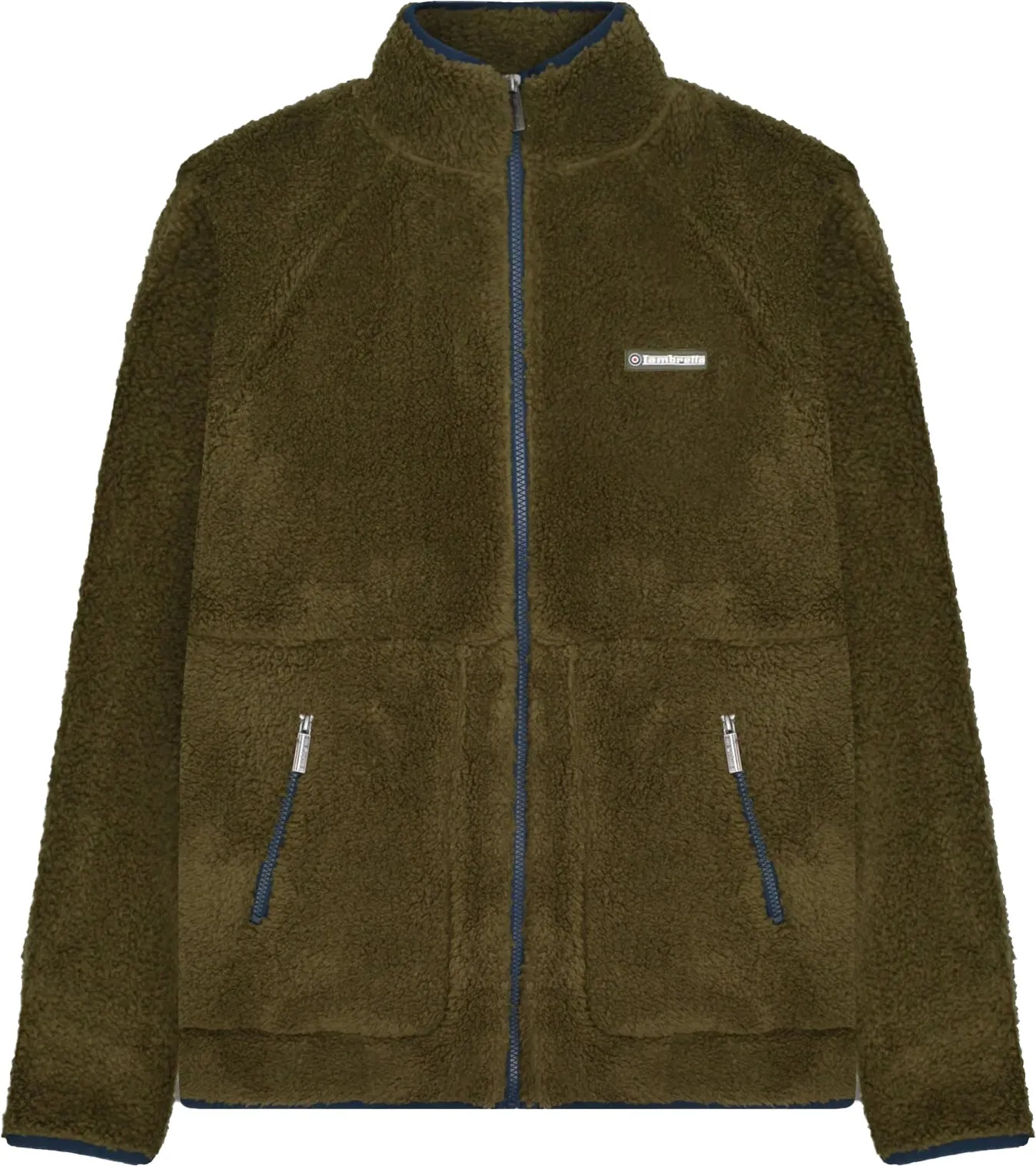 Contribute Lambretta Sherpa Mens Fleece Jacket - Green