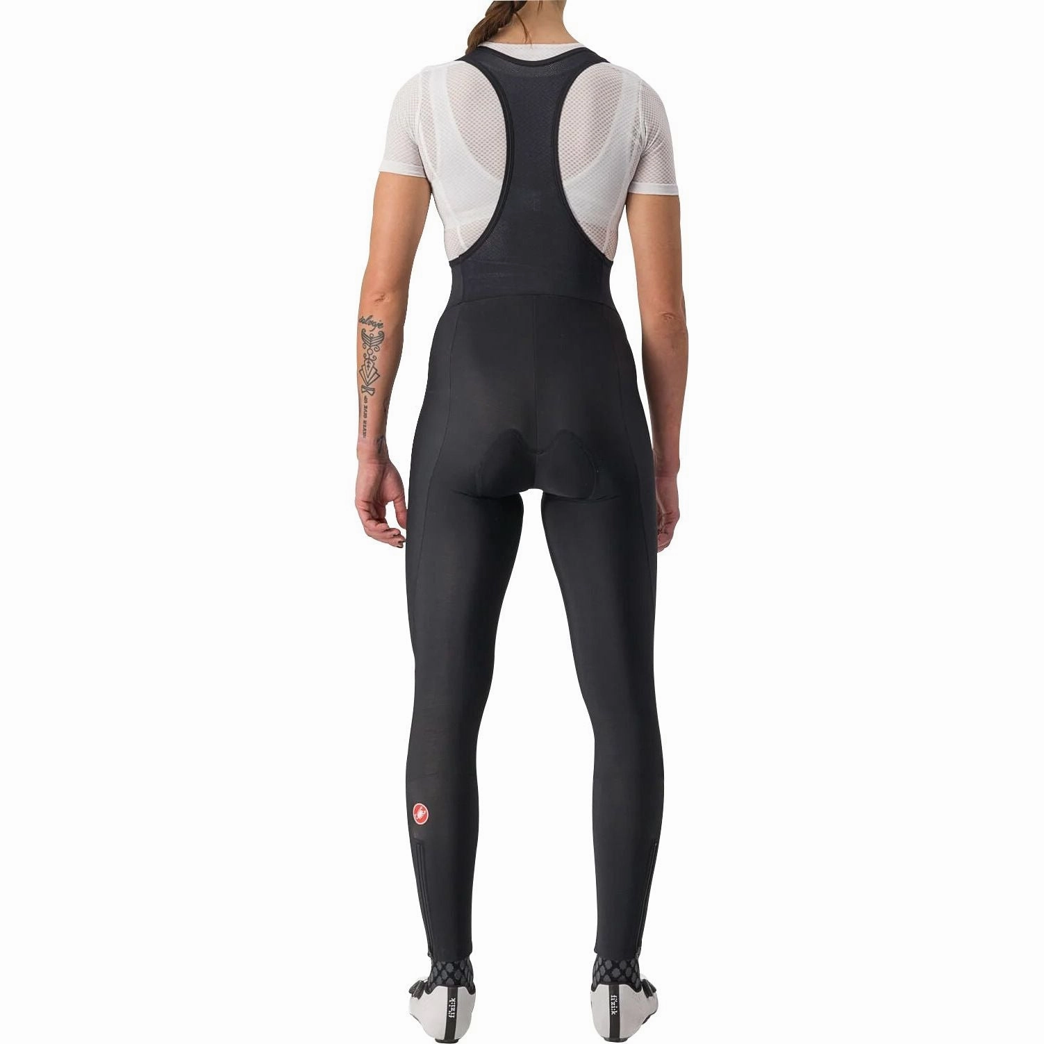 Castelli Entrata Womens Cycling Bib Tights - Black Body Contouring
