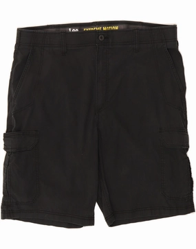 LEE Mens Extreme Motion Cargo Shorts W40 XL  Black Cotton Easy Layer Fit